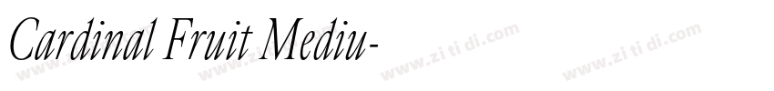 Cardinal Fruit Mediu字体转换